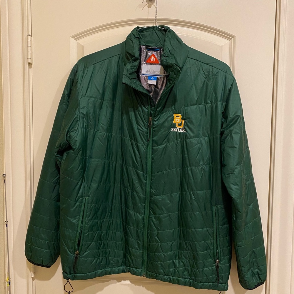 SOLD - Baylor University Columbia Omni-Heat Green Jacket